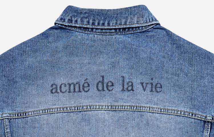 アクメドラビ(acme' de la vie) ADLV PAINTING DENIM JACKET BLUE