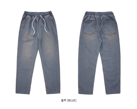 ダブルユーブイプロジェクト(WV PROJECT) DUMBO DENIM PANTS BLUE CJLP7359