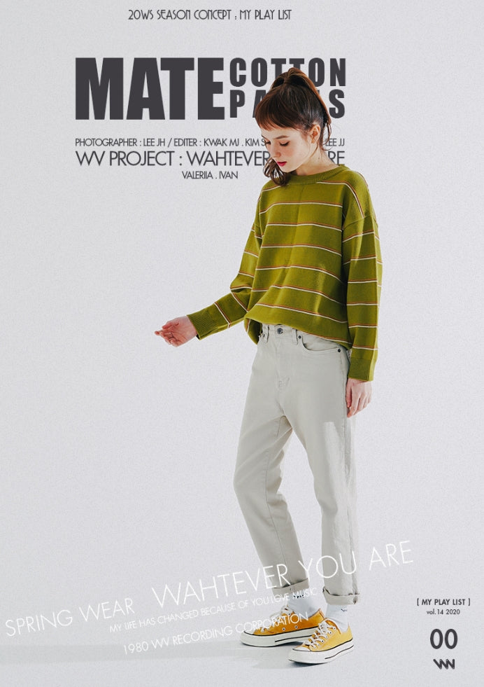 ダブルユーブイプロジェクト(WV PROJECT) MATE COTTON PANTS CREAM CJLP7356