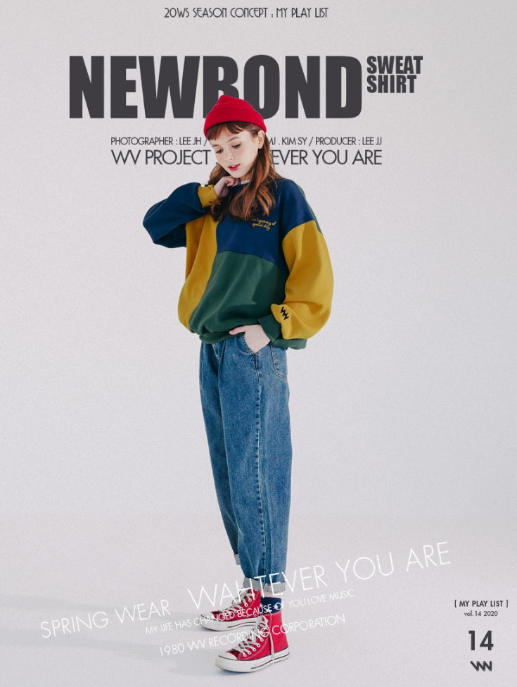 ダブルユーブイプロジェクト(WV PROJECT)  NEW BOND SWEATSHIRT GREEN SYMT7365