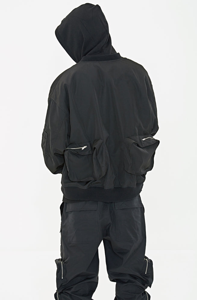 クーデグレース(Coup de grace)  BACK POCKET MA-1 JACKET BLACK
