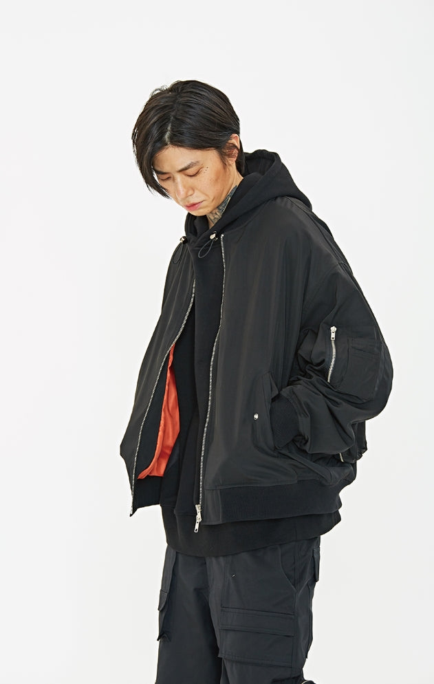 クーデグレース(Coup de grace)  BACK POCKET MA-1 JACKET BLACK