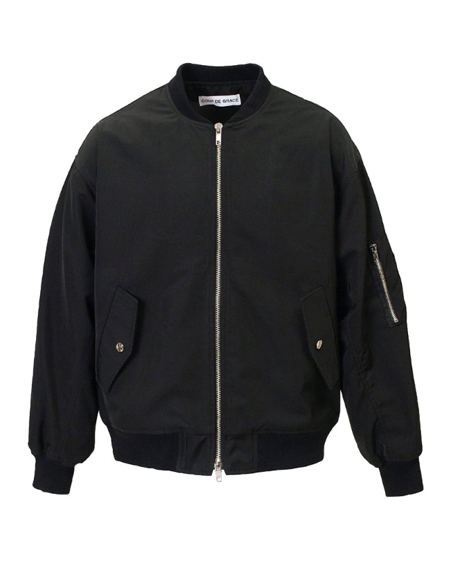 クーデグレース(Coup de grace)  BACK POCKET MA-1 JACKET BLACK