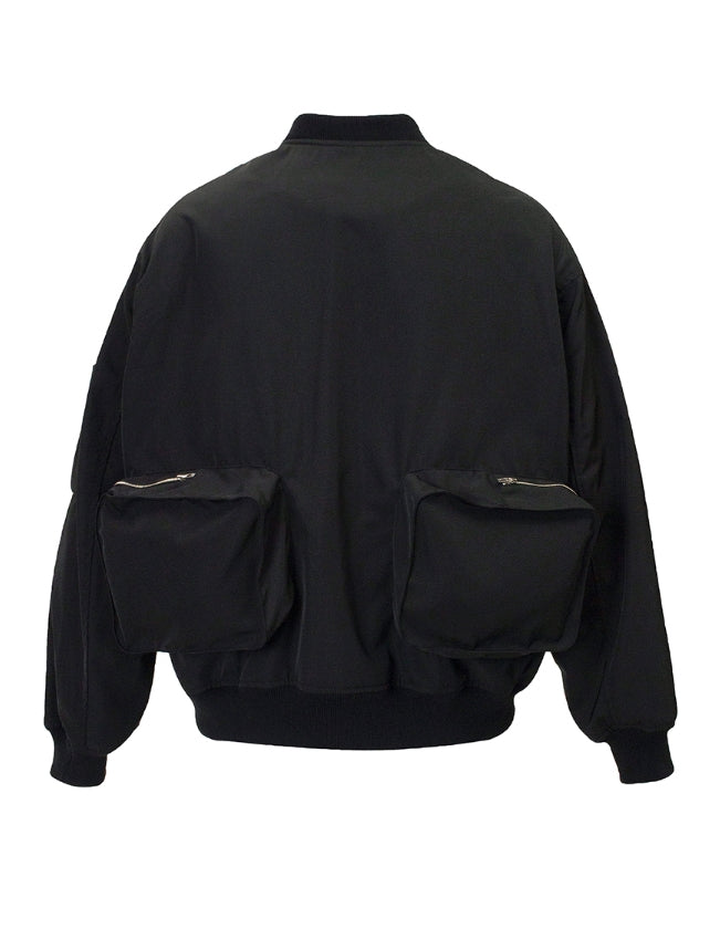 クーデグレース(Coup de grace)  BACK POCKET MA-1 JACKET BLACK