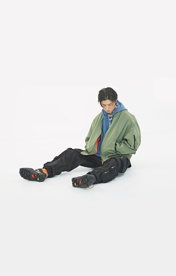 クーデグレース(Coup de grace)  BACK POCKET MA-1 JACKET OLIVE