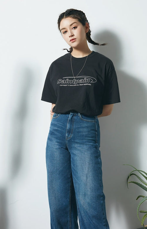 セイントペイン(SAINTPAIN)  SP SAINT LOGO TEE-BLACK