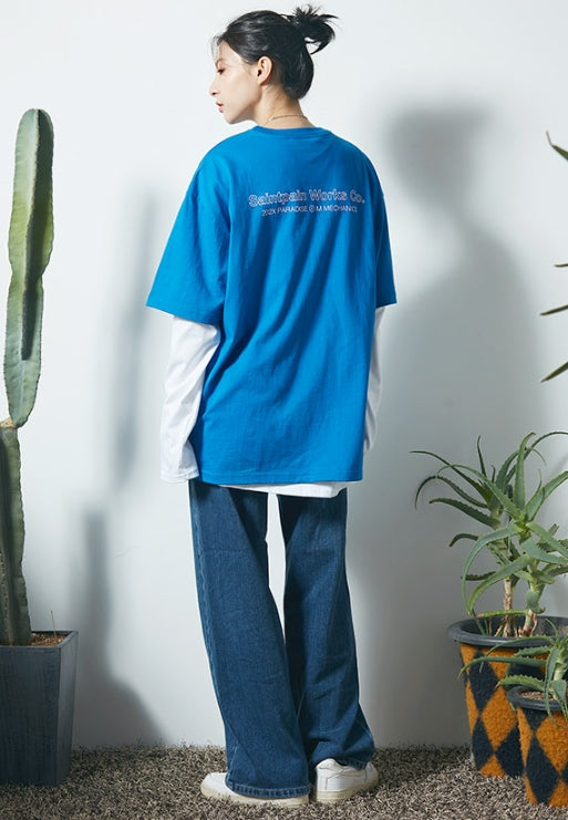 セイントペイン(SAINTPAIN)  SP SAINT LOGO TEE-BLUE