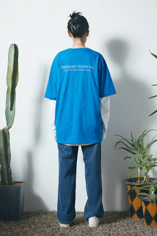 セイントペイン(SAINTPAIN)  SP SAINT LOGO TEE-BLUE