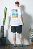 セイントペイン(SAINTPAIN) SP SEASIDE PALM TREE TEE-WHITE