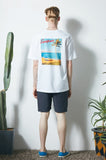 セイントペイン(SAINTPAIN) SP SEASIDE PALM TREE TEE-WHITE
