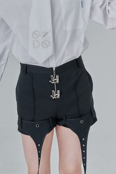オージーオーディー(OZOD) DETACHABLE PANTS_black