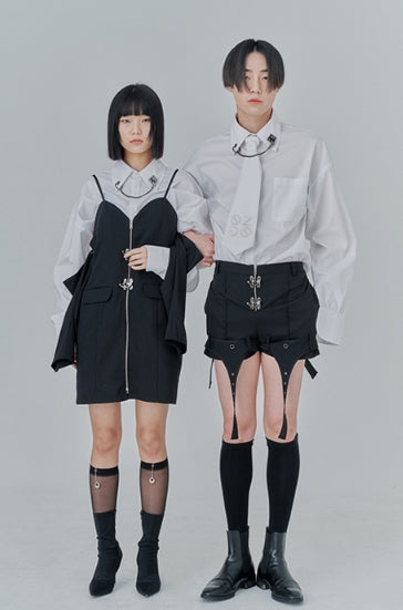 オージーオーディー(OZOD) DETACHABLE PANTS_black