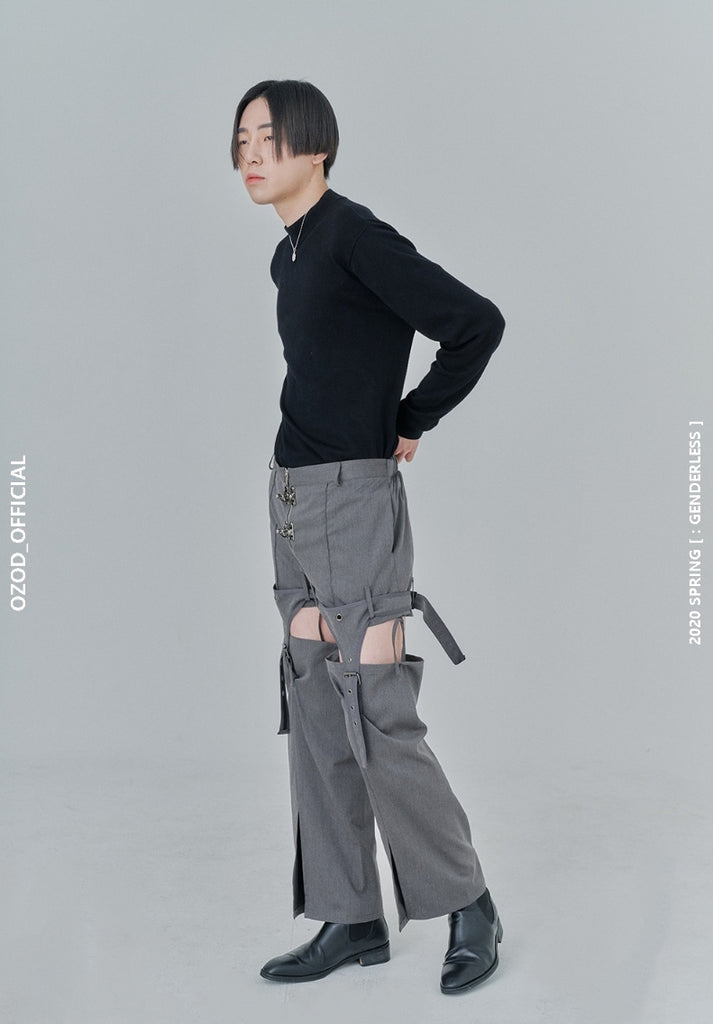 オージーオーディー(OZOD) DETACHABLE PANTS_gray