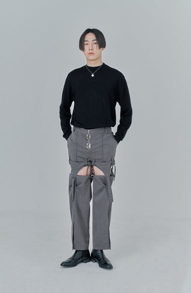 オージーオーディー(OZOD) DETACHABLE PANTS_gray
