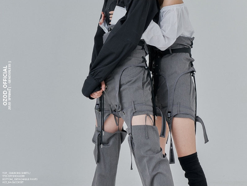 オージーオーディー(OZOD) DETACHABLE PANTS_gray