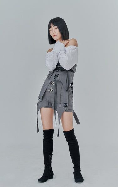 オージーオーディー(OZOD) DETACHABLE PANTS_gray