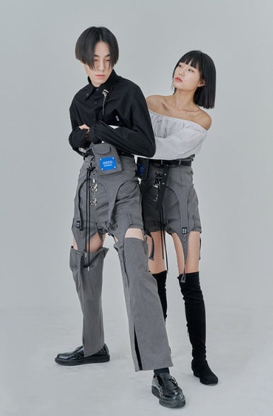 オージーオーディー(OZOD) DETACHABLE PANTS_gray