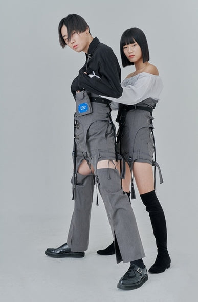 オージーオーディー(OZOD) DETACHABLE PANTS_gray