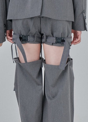 オージーオーディー(OZOD) DETACHABLE PANTS_gray