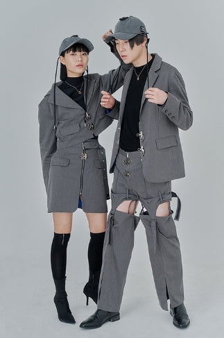 オージーオーディー(OZOD) DETACHABLE PANTS_gray