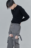 オージーオーディー(OZOD) DETACHABLE PANTS_gray