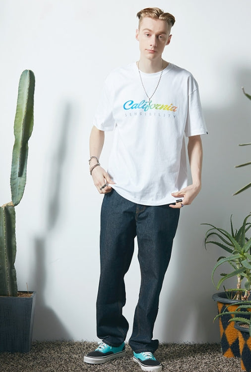 セイントペイン(SAINTPAIN)  SP CALIFORNIA RAINBOW TEE-WHITE