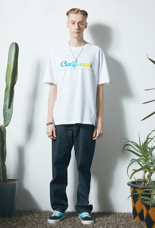 セイントペイン(SAINTPAIN)  SP CALIFORNIA RAINBOW TEE-WHITE