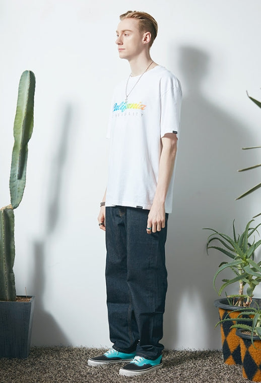 セイントペイン(SAINTPAIN)  SP CALIFORNIA RAINBOW TEE-WHITE