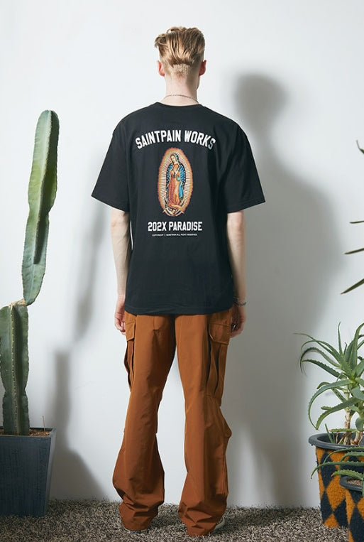 セイントペイン(SAINTPAIN)   SP 2X GUADALUPE TEE-BLACK