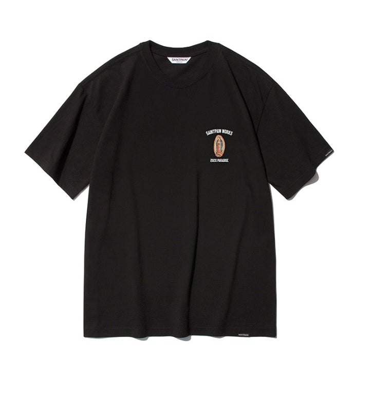 セイントペイン(SAINTPAIN)   SP 2X GUADALUPE TEE-BLACK