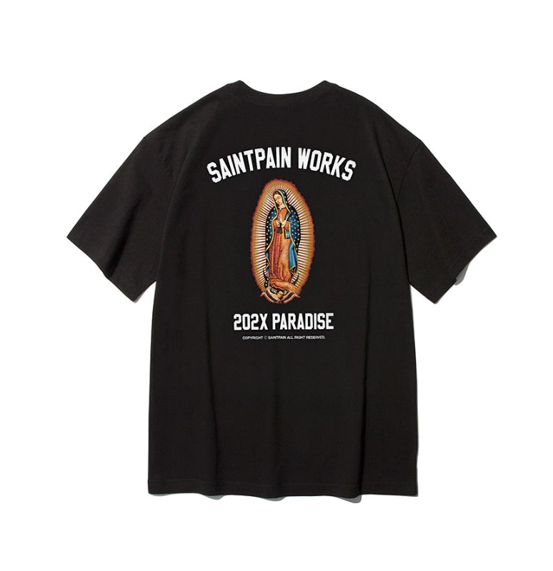 セイントペイン(SAINTPAIN)   SP 2X GUADALUPE TEE-BLACK