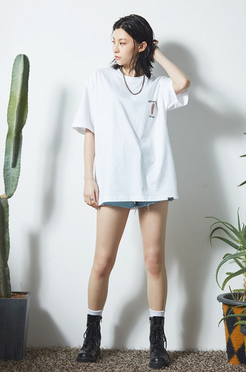セイントペイン(SAINTPAIN)  SP 2X GUADALUPE TEE-WHITE