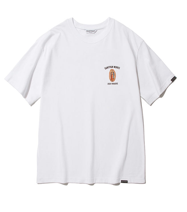 セイントペイン(SAINTPAIN)  SP 2X GUADALUPE TEE-WHITE