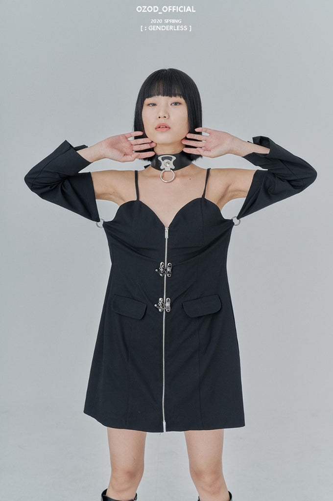 オージーオーディー(OZOD) SUIT ONE-PIECE_black