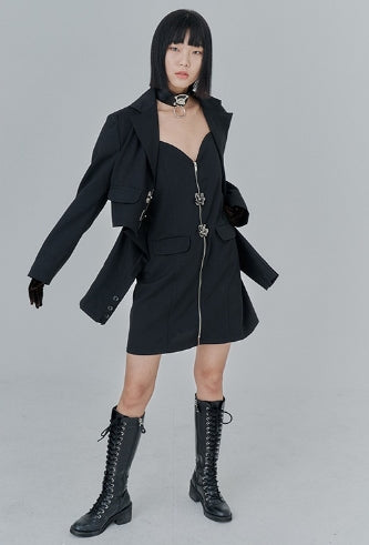 オージーオーディー(OZOD) SUIT ONE-PIECE_black