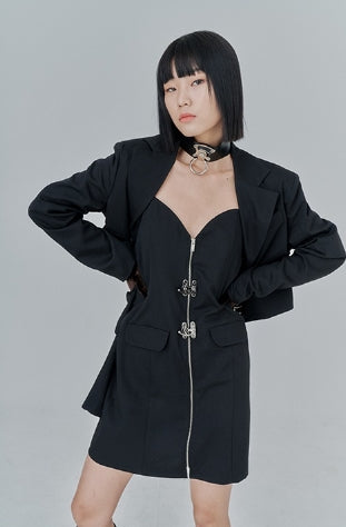 オージーオーディー(OZOD) SUIT ONE-PIECE_black