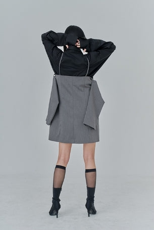 オージーオーディー(OZOD) SUIT ONE-PIECE_gray