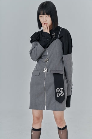 オージーオーディー(OZOD) SUIT ONE-PIECE_gray