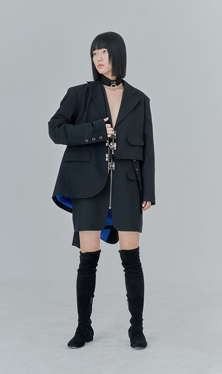 オージーオーディー(OZOD) PIERCING BLAZER_black