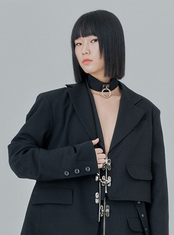 オージーオーディー(OZOD) PIERCING BLAZER_black