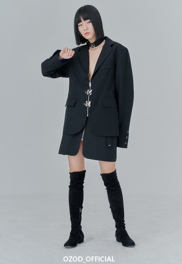 オージーオーディー(OZOD) PIERCING BLAZER_black