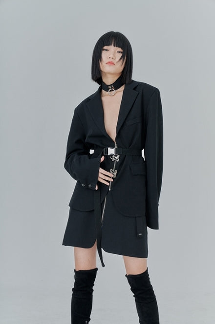 オージーオーディー(OZOD) PIERCING BLAZER_black