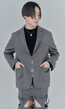 オージーオーディー(OZOD) PIERCING BLAZER_gray