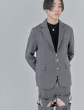オージーオーディー(OZOD) PIERCING BLAZER_gray