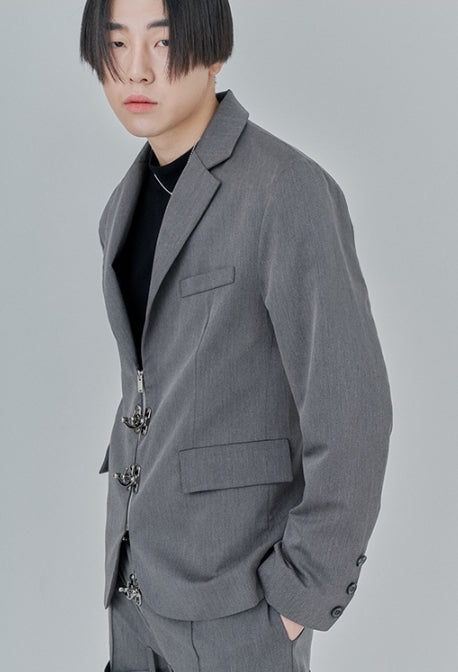 オージーオーディー(OZOD) PIERCING BLAZER_gray