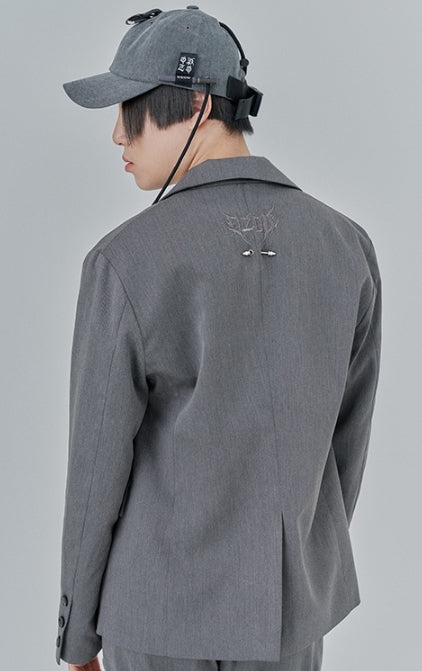 オージーオーディー(OZOD) PIERCING BLAZER_gray
