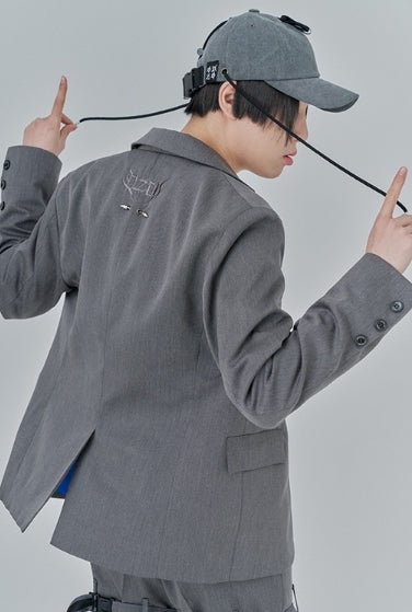 オージーオーディー(OZOD) PIERCING BLAZER_gray