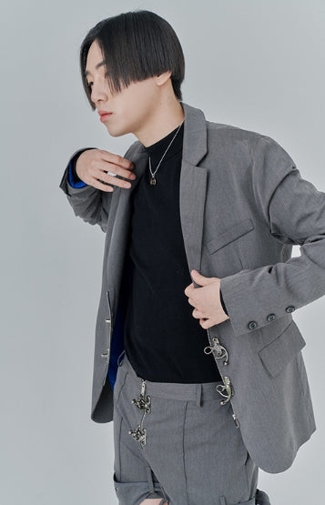 オージーオーディー(OZOD) PIERCING BLAZER_gray