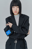 オージーオーディー(OZOD) CROP BLAZER_black