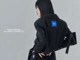 オージーオーディー(OZOD) CROP BLAZER_black